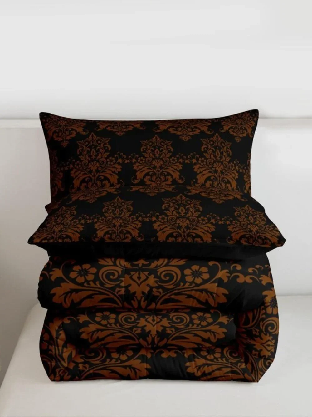 Antique Victorian Comforter Vintage Floral Exotic 3 Piece Soft Microfiber Beddin